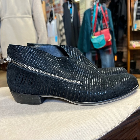 Lafayette Made in Italy Women’s Leather Bootie Boots Black sz 38 - Picture 3 of 13